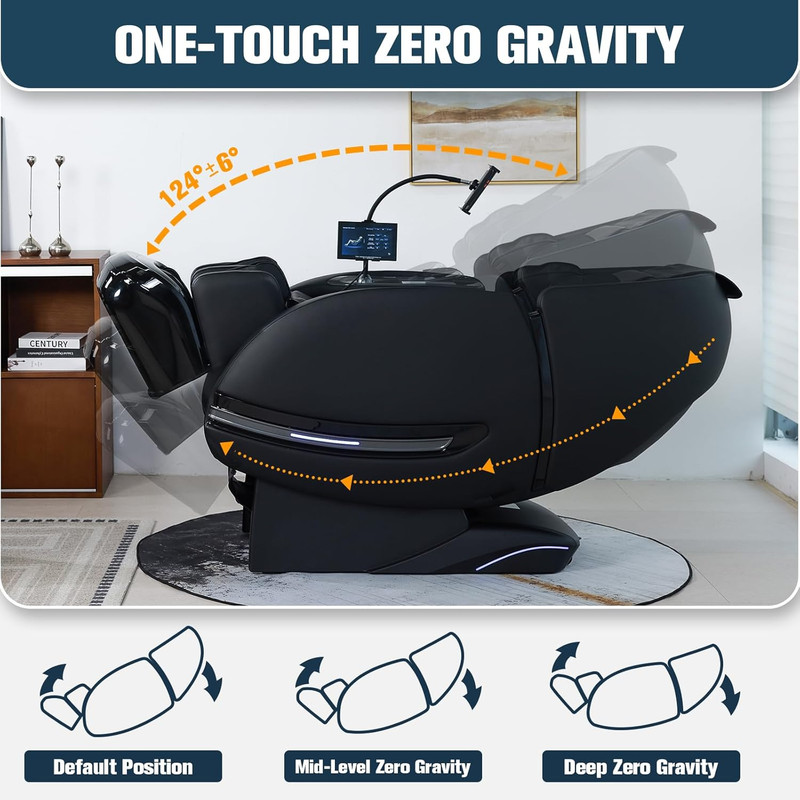 2026 Zero Gravity Full Body Shiatsu Massage Chair with AI Control & Heat gallery