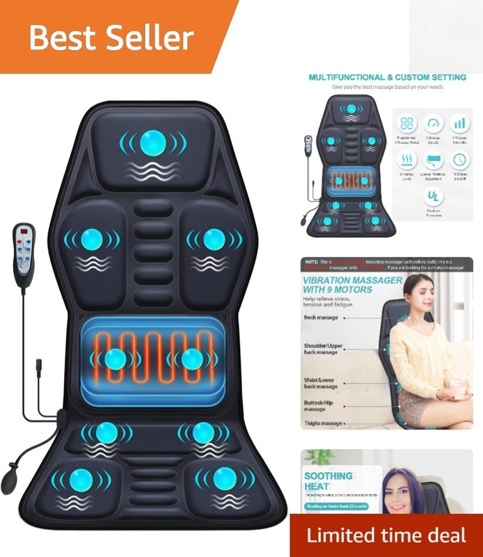 Vibration Massage Cushion with Remote Control – Perfect for Stress Relief