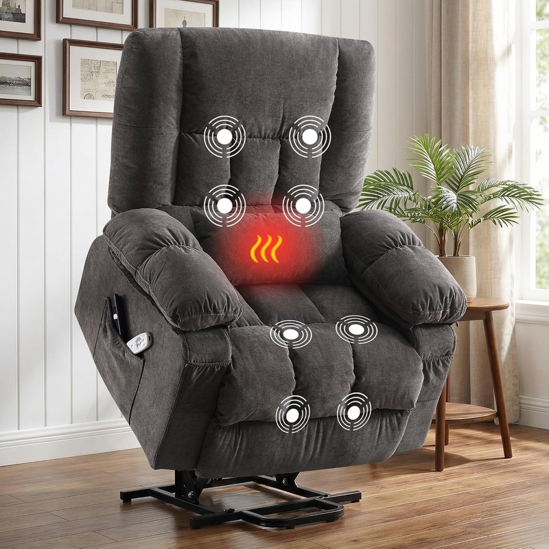 Power Lift Recliner Chair W/ Massage & Heat Elderly,Electric Lift Chair