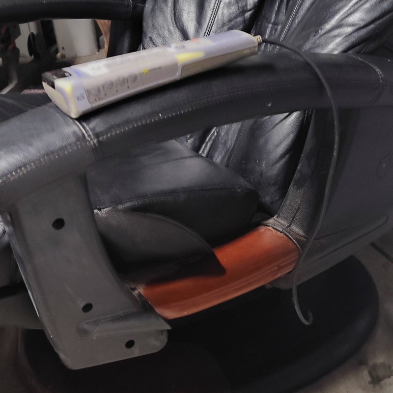 Human Touch HT-135 Black Leather Electric Massage Recliner Chair w/ Heat, Remote gallery