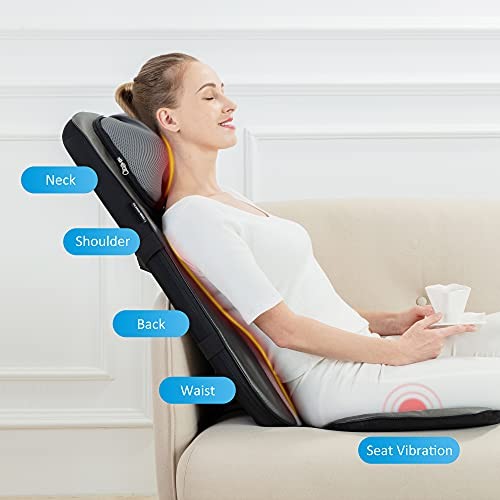 shiatsu Neck & Back Massager with Heat, Full Back Kneading back massager SL233 gallery
