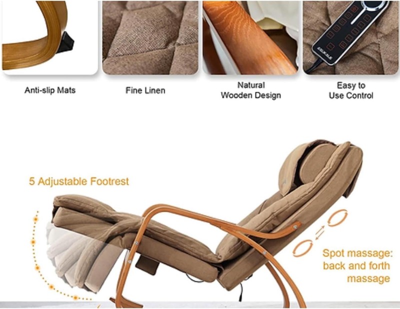 Rocking Chair with Massage Function, Reclining Function, Electric Relaxing Chair gallery
