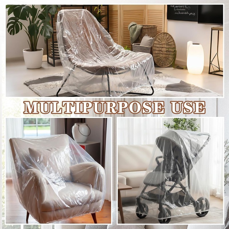 2 Pcs Transparent Waterproof Massage Chair Covers - Pet Scratch-Proof Protection gallery