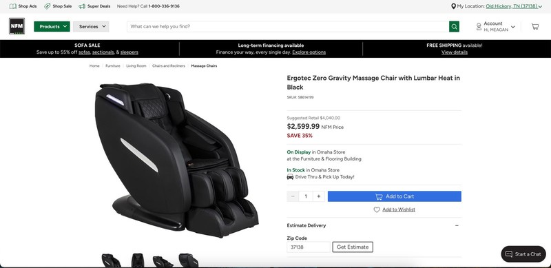 Zero Gravity Full Body Massage Chair gallery