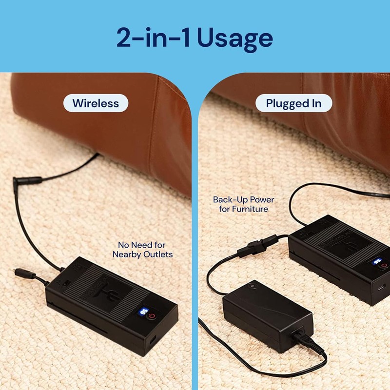 ✅ The Blue Cactus Universal Battery Pack for Reclining Furniture w/ LCD Display gallery