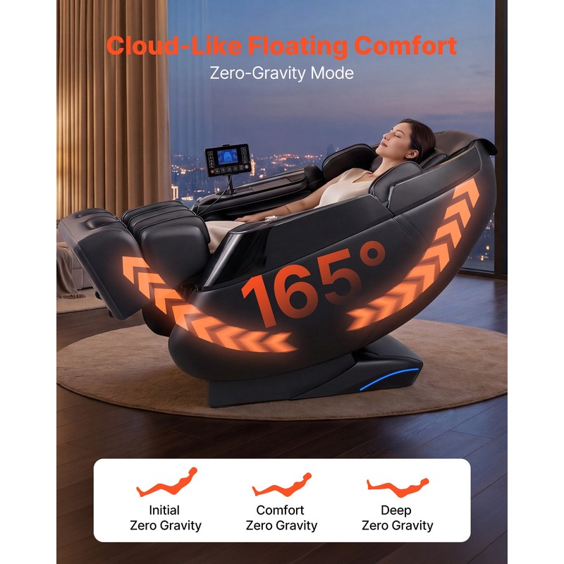 Uimoso 4D Zero-Gravity Full Body Massage Chair with Adjustable Footrest gallery