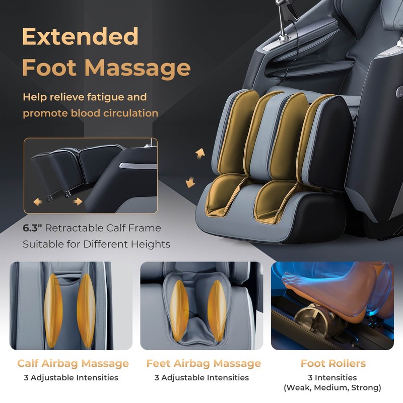 Zero Gravity SL Track Full Body Massage Chair w/ Airbag Massage & Waist Heating gallery