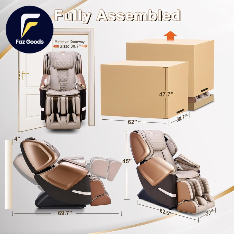 4D Massage Chair for Full Body 4D+2D Dual Mechanism with Waist & Shawl Heating gallery
