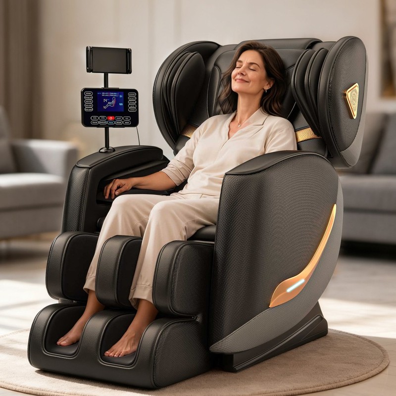 Full Body Massage Chair Recliner w/ Heat, Zero Gravity, Bluetooth, Airbags gallery