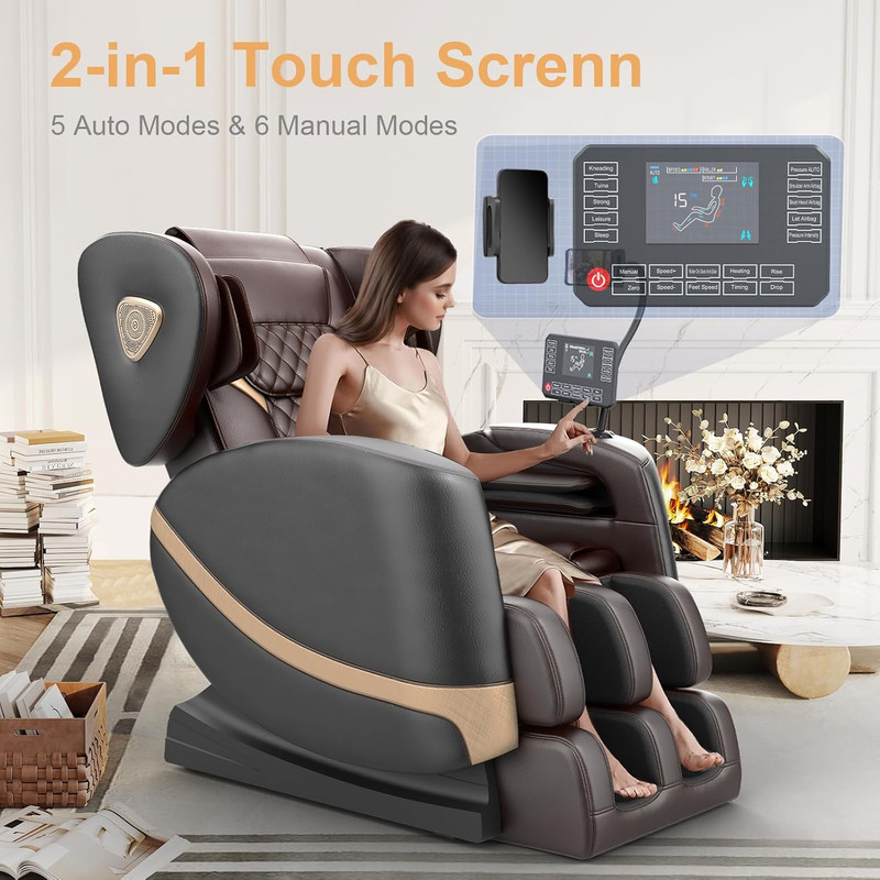 2026 Massage Chair Full Body, Zero Gravity Massage Chair with 10 Fix Rollers, Ai gallery