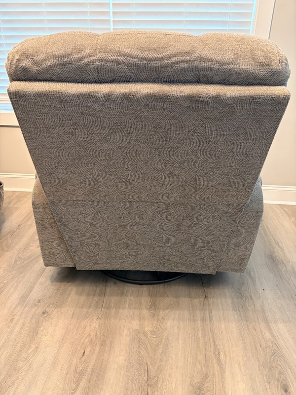Set of 2 Gray Fabric Recliner Chairs Heated Vibration Massage w/ Wired Remotes gallery