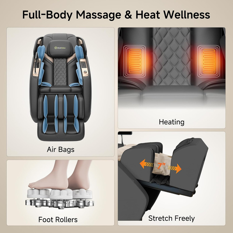 4D Zero Gravity Massage Chair - Full Body Relaxation with 20 Auto Modes gallery