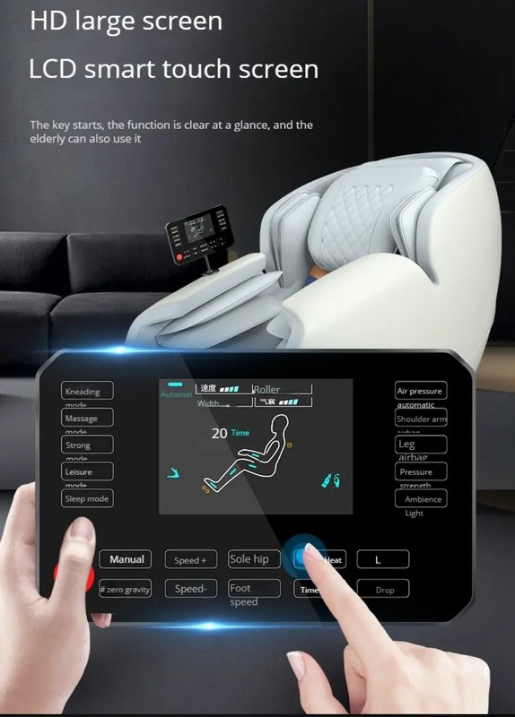 Luxury Full Body 4D Zero Gravity Massage Chair Heating SL Foot 180° Bluetooth gallery