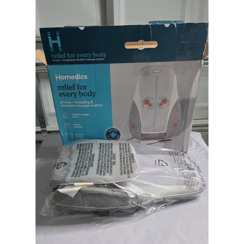 HoMedics Shiatsu Massage Cushion w/ Heat Kneading Full Back Chair Pad gallery