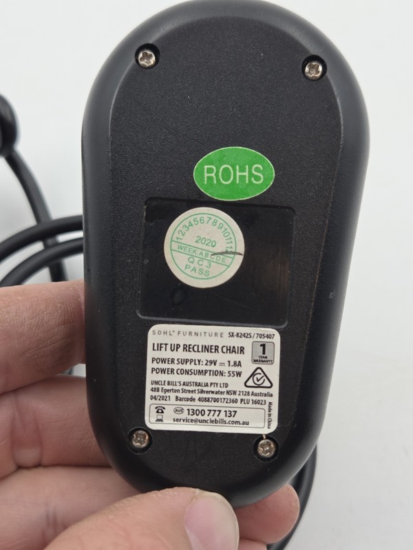 Chair Recliner Remote Control 5 Pin 29V 1.8A 55W Sohl Furniture SX-8242S gallery