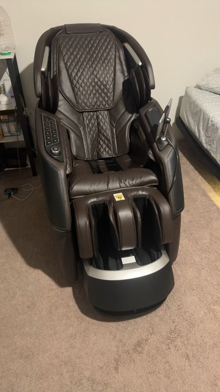 Brown Osaki OS- Ai Vivo 4D Voice Control Dual Track Health Monitor Massage Chair gallery