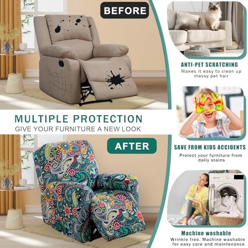 Recliner Covers 4 Pieces Stretch Lazy Boy Recliner Chair Covers That Stay 10 gallery