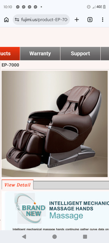 Fujimi luxury Massage Chair NEW IN CRATE…..AMAZING FIND OVER 1/2 OFF. STEAL