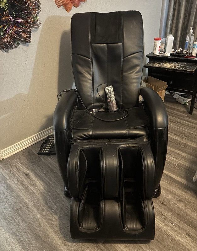 Osaki Black Electric Massage Recliner Heated Kneading Rolling Air + Remote