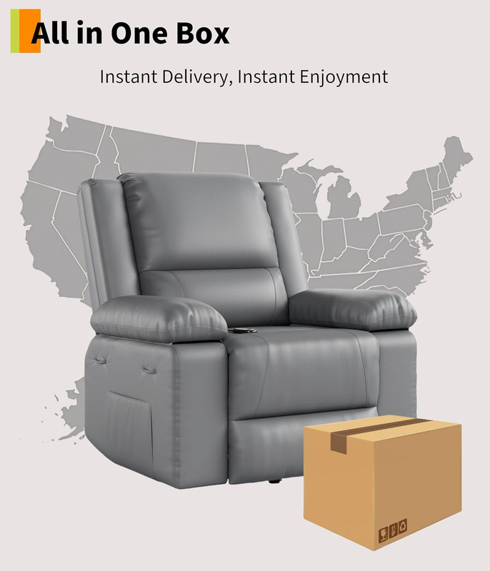Electric Power Lift Recliner Chair with Heat & Massage for Elderly Comfort gallery