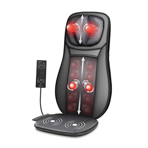 shiatsu Neck & Back Massager with Heat, Full Back Kneading back massager SL233