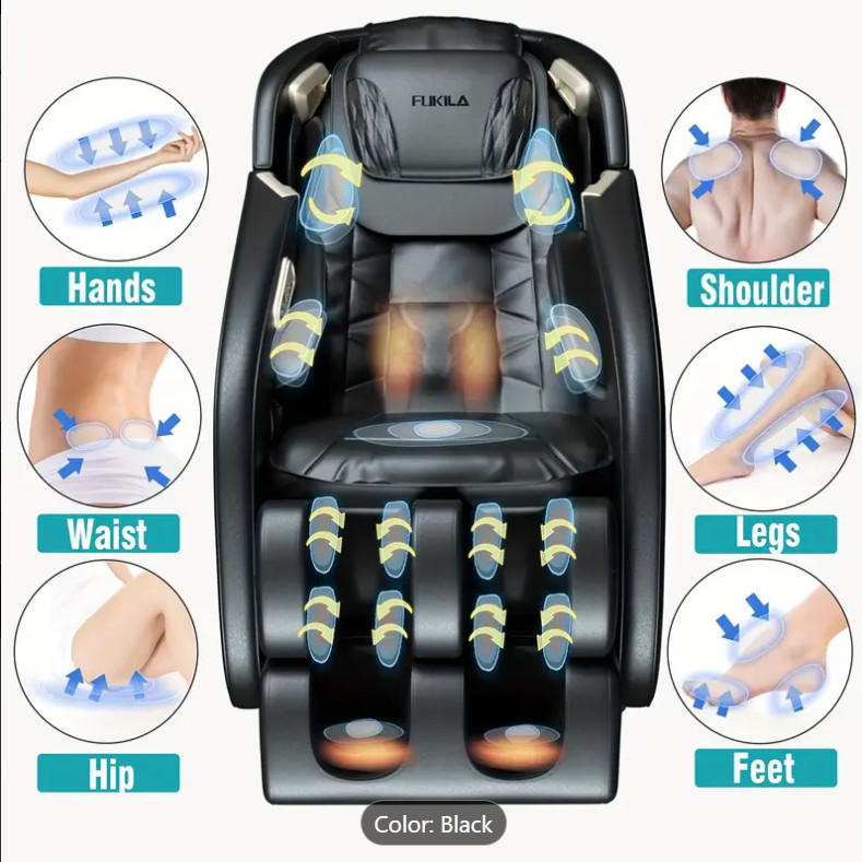 Healthrelife Full Body Massage Chair Massage Recliner SL Track Yoga Stretching gallery