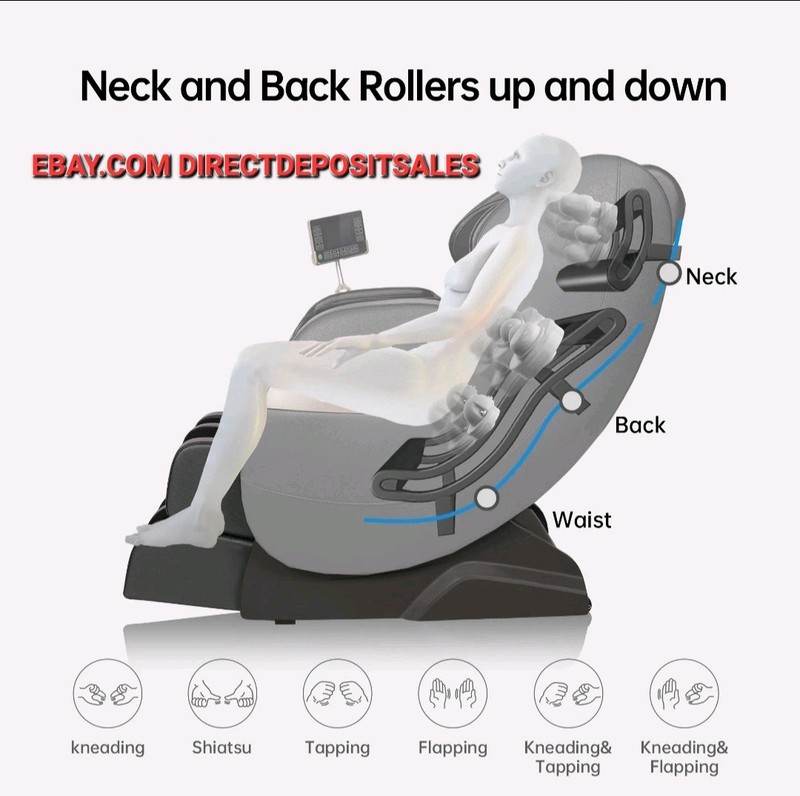 Luxury Full Body Zero Gravity Massage SL Chair Heating Head Foot 🇺🇸 USA STOCK gallery