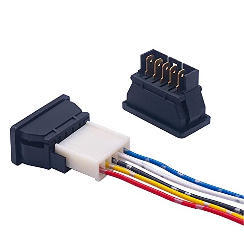 2Pcs 5 Pin Car Window Switch 12V 20A Control Power Window Lift Momentary LED gallery