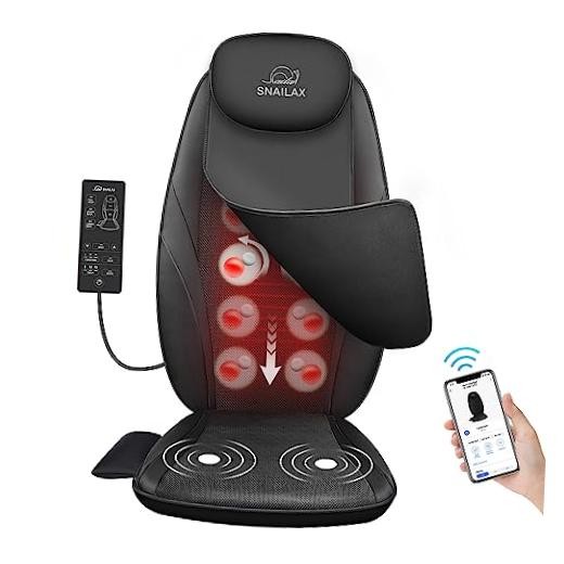 Back Massager with Heat, Gifts for Men, Women, Electric Deep Tissue Black
