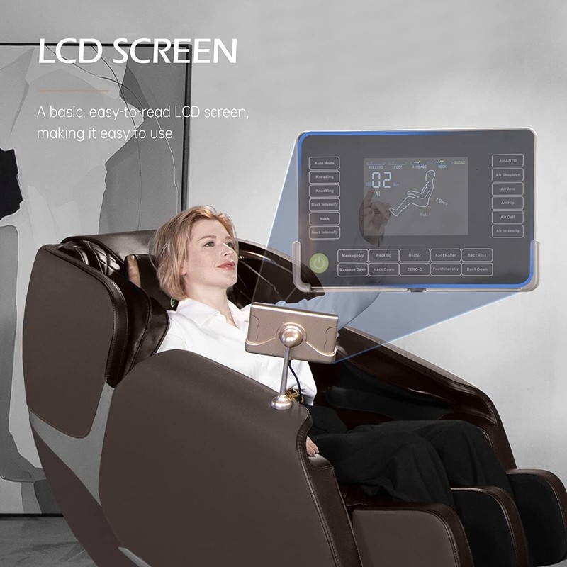 Zero Gravity Full Body Massage Chair with Dual-core S Track LCD Remote Bluetooth gallery