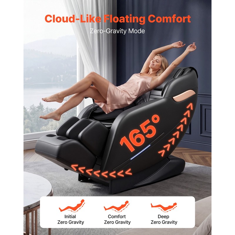 Uimoso 3D Zero-Gravity Full Body Massage Chair with Adjustable Footrest gallery