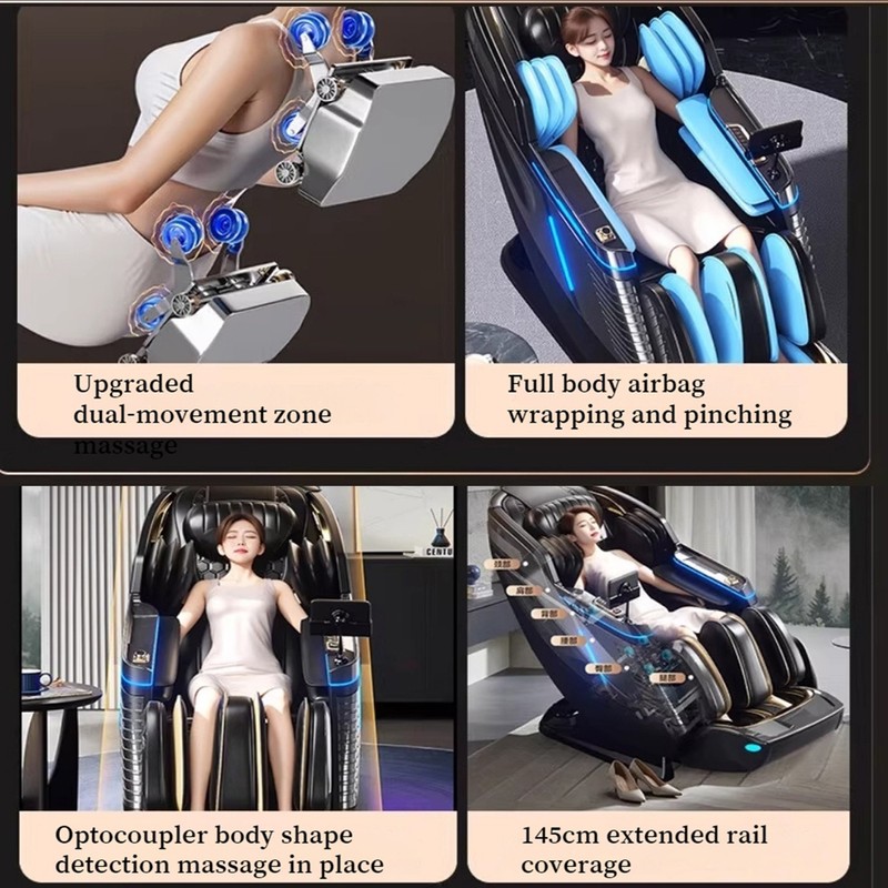 UKL 3 Years Warranty Dual-4D Core Zero Gravity Full Body Luxury AI Massage Chair gallery
