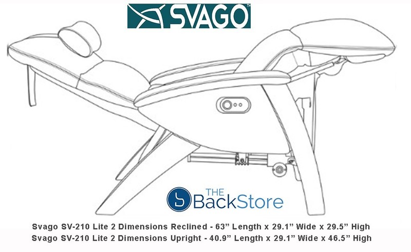 Svago The Lite 2 SV-210-82-BK Grey Zero Gravity Recliner Chair gallery