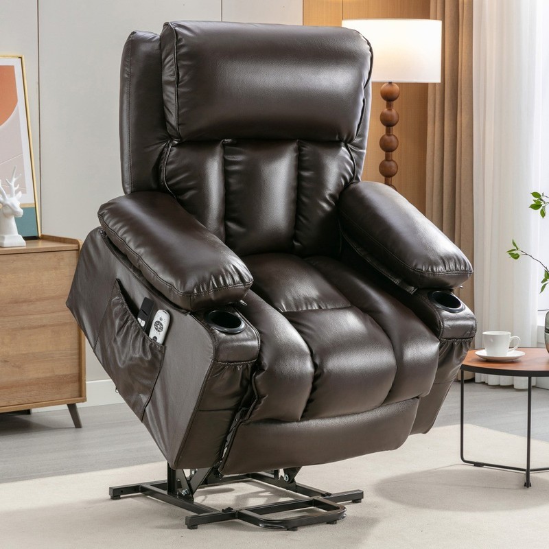 Power Lift Recliner Chair with Heat & Massage, 8 Points, 350 lbs Capacity gallery