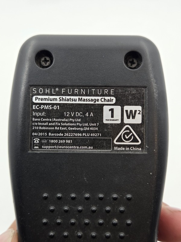 Sohl Furniture EC-PMS-01 Shiatsu Massage Chair Remote Control gallery