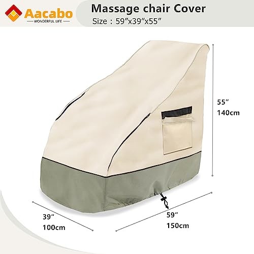Massage Chair Cover 600D Oxford Cloth Full Body Shiatsu 59"x39"x55" Inch gallery