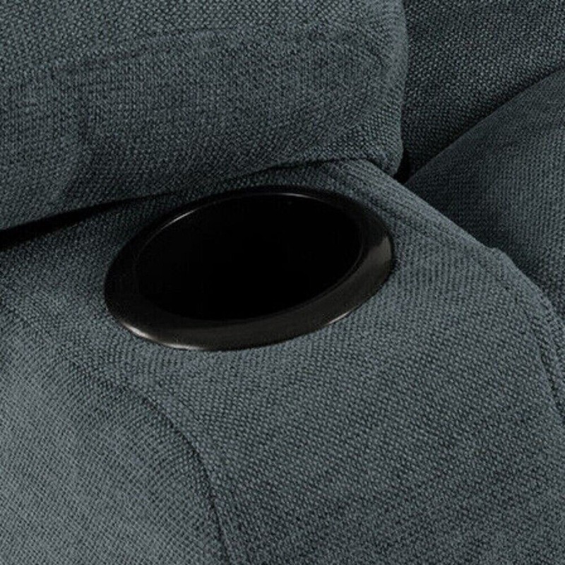 Electeic Massage Recliner Chenille Sofa Chair with Heating Vibration 330lb Load gallery