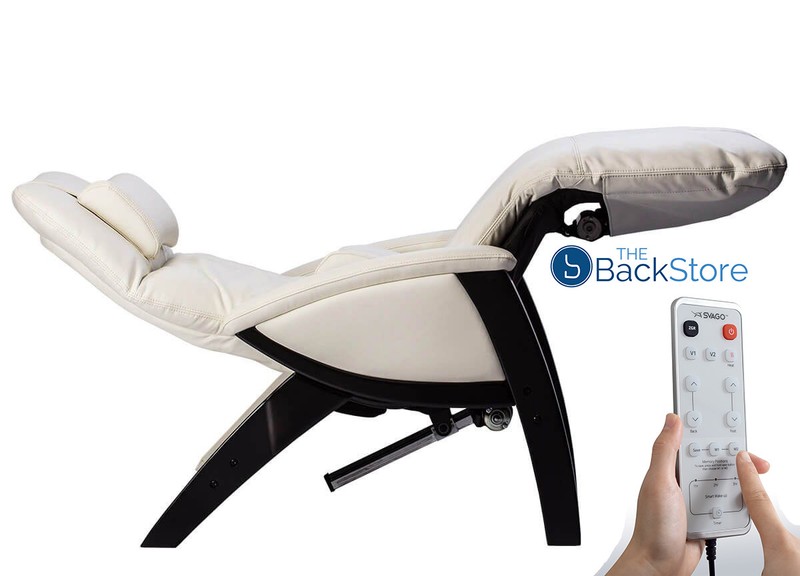 Svago ZGR Plus Dual Power Zero Gravity Recliner with Heat – Snowflake White