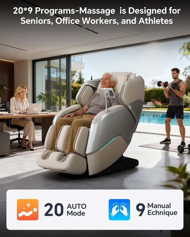 4D+3D Dual Mechanism Massage Chair Full Body Zero Gravity Massage Chair Recliner gallery