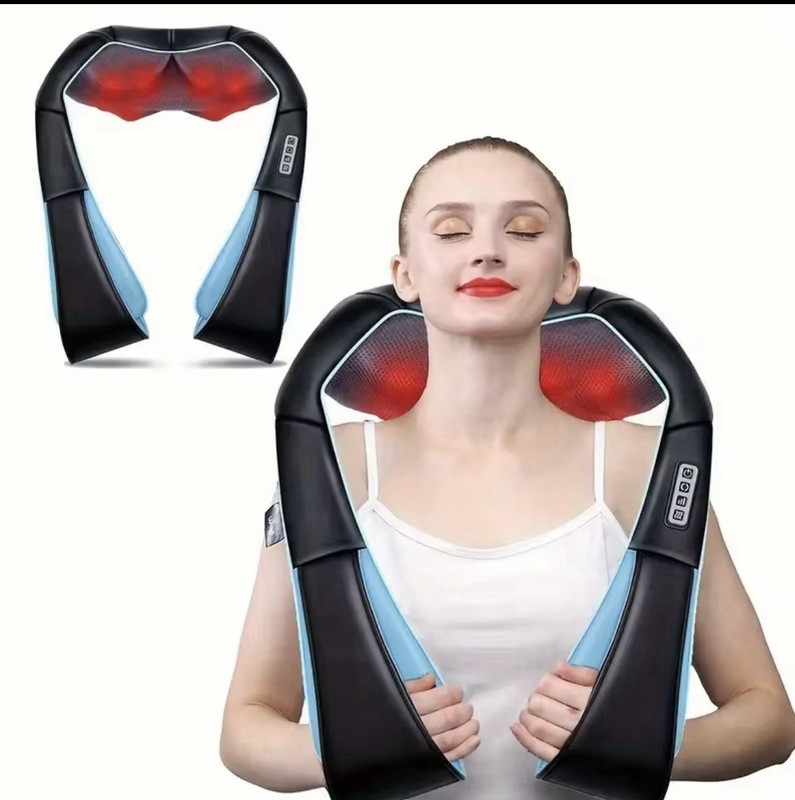 Portable Shiatsu Massager for Neck & Back with Adjustable Speed – Stress Relief