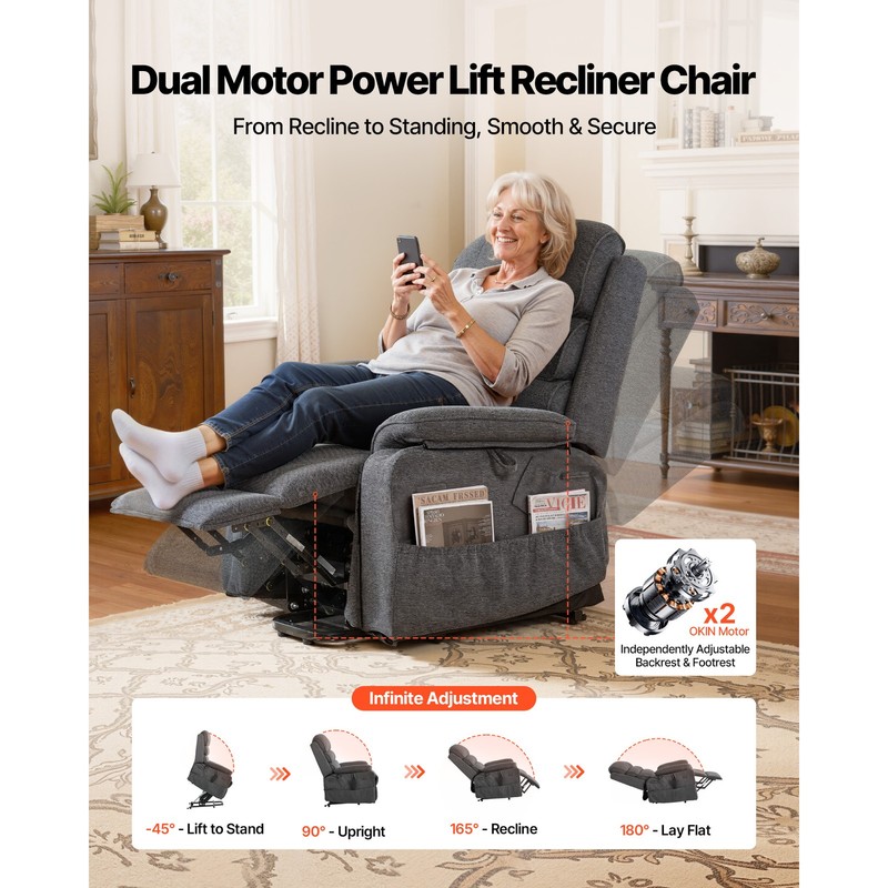 Uimoso Power Lift Recliner Chair with Massage and Heating Functions for Seniors gallery