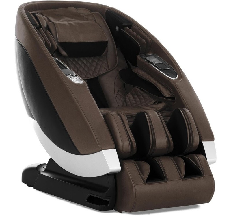 Espresso Human Touch Super Novo Zero Gravity 4D S L Track Massage Chair Recliner