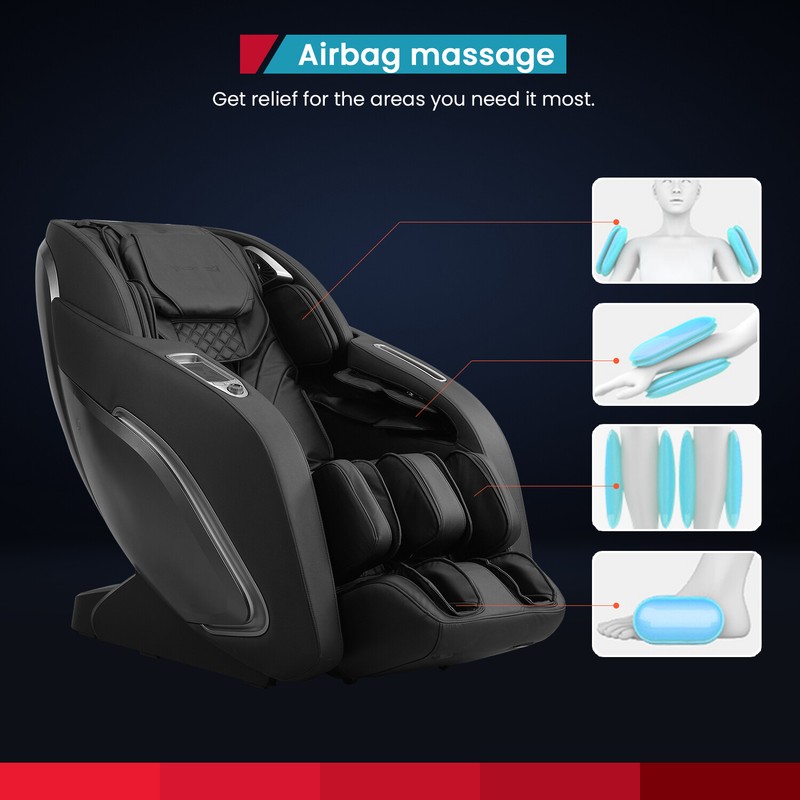 Zero Gravity Full Body Massage Chair with Built-In Heat Therapy Foot Roller gallery