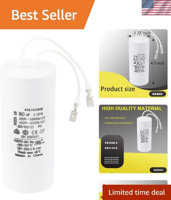 FA7175 Motor Capacitor Replacement for Global Hydraulics Auto Lift Power Unit