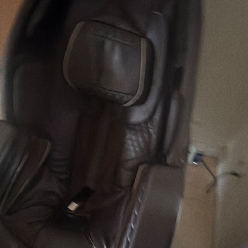 Infinity 4D Massage Functions Electric Massage Chair Black Faux Leather Remote gallery