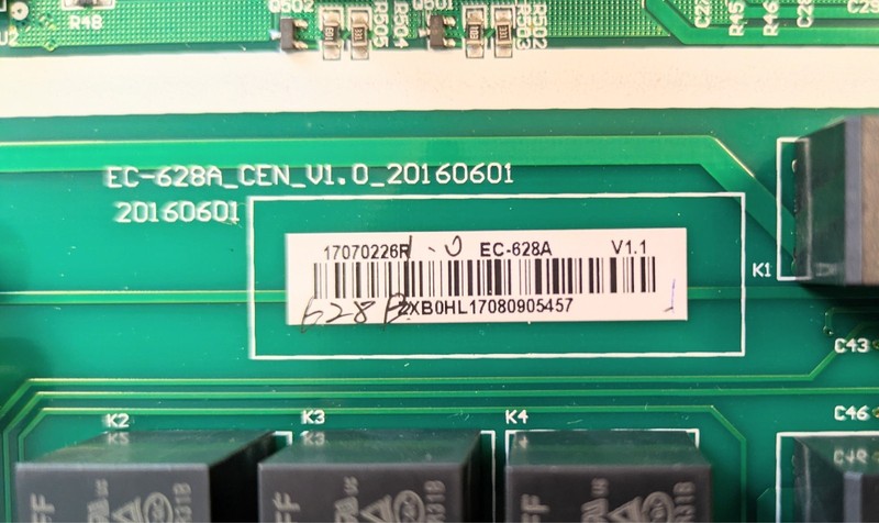Cozzia CZ-710 Chair Main PCB, Electronic Board, Mother Board 628B gallery