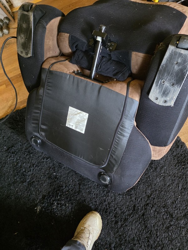Interactive Health iJoy-250 Massage Chair Brown/Black Side Control Outlets gallery
