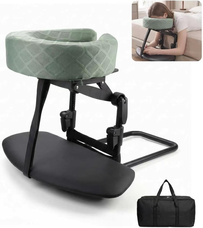 Adjustable Massage Headrest with Arm Rest - Portable Home Massage Kit