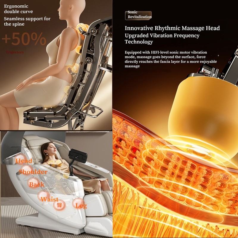 3 Year Warranty Zen MotionX Sonic Wave 8D Flagship Zero Gravity AI Massage Chair gallery