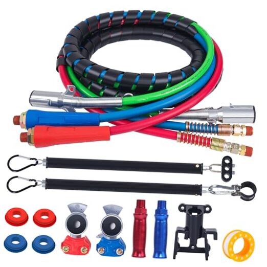 12 FT Semi Truck Air Lines Kit with 2 PCS 16" Single 12 FT Single Spring gallery